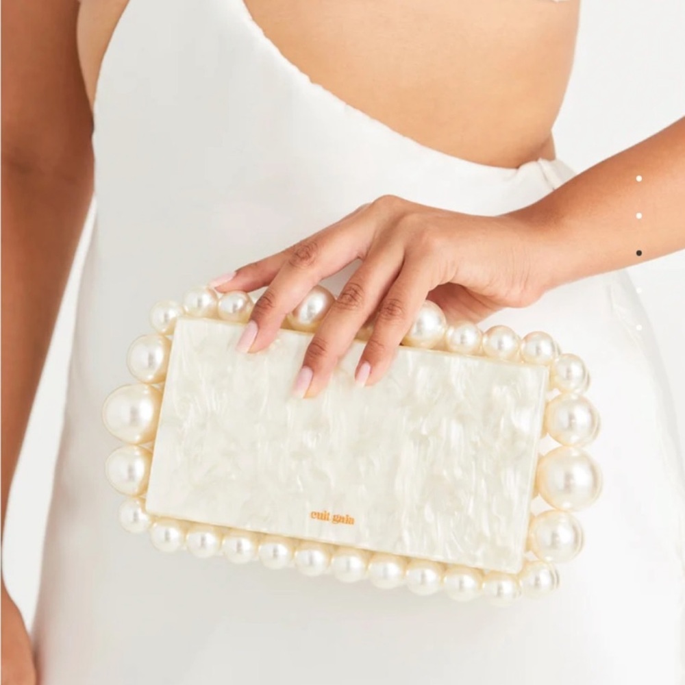 Cult Gaia Eos Pearl Clutch